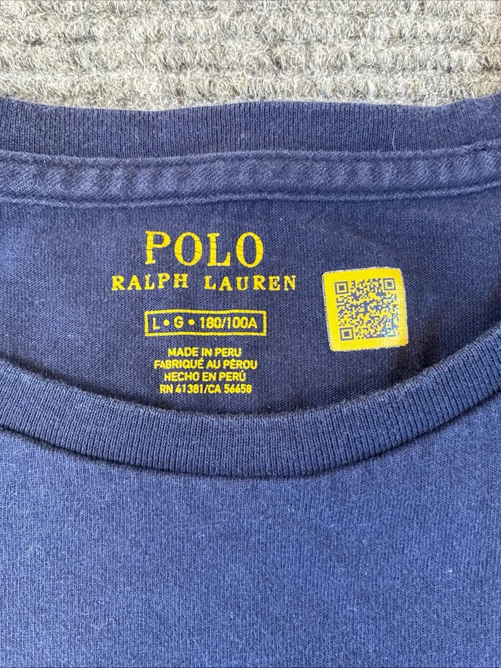 Polo Ralph Lauren Men P-WING New York 1967 Navy SS T-Shirt Size Large Tee